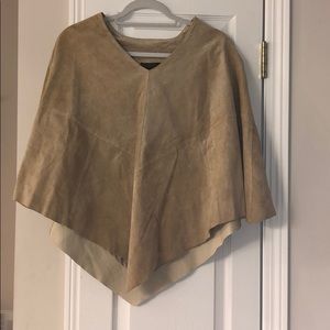 Tan Leather Poncho!